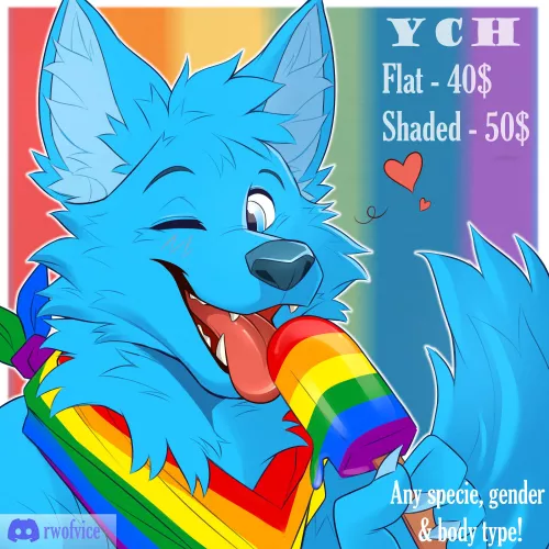 Happy pride month! 5 slots only (art by me)