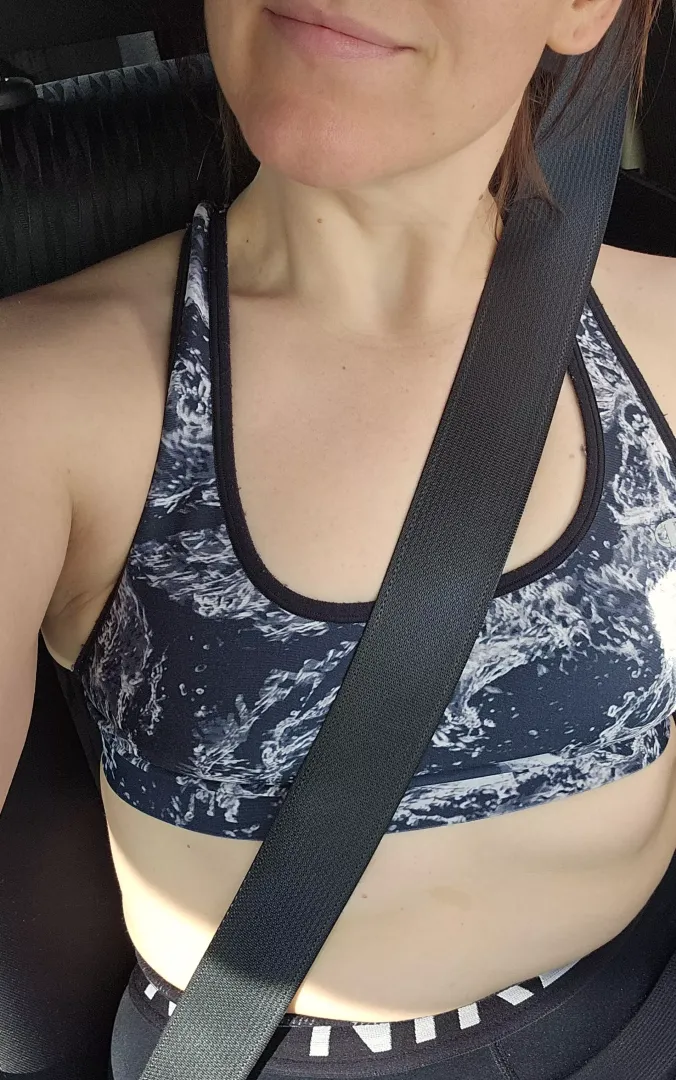 Happy that workout is over