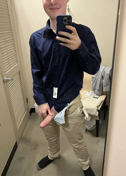 Hard in a changing room