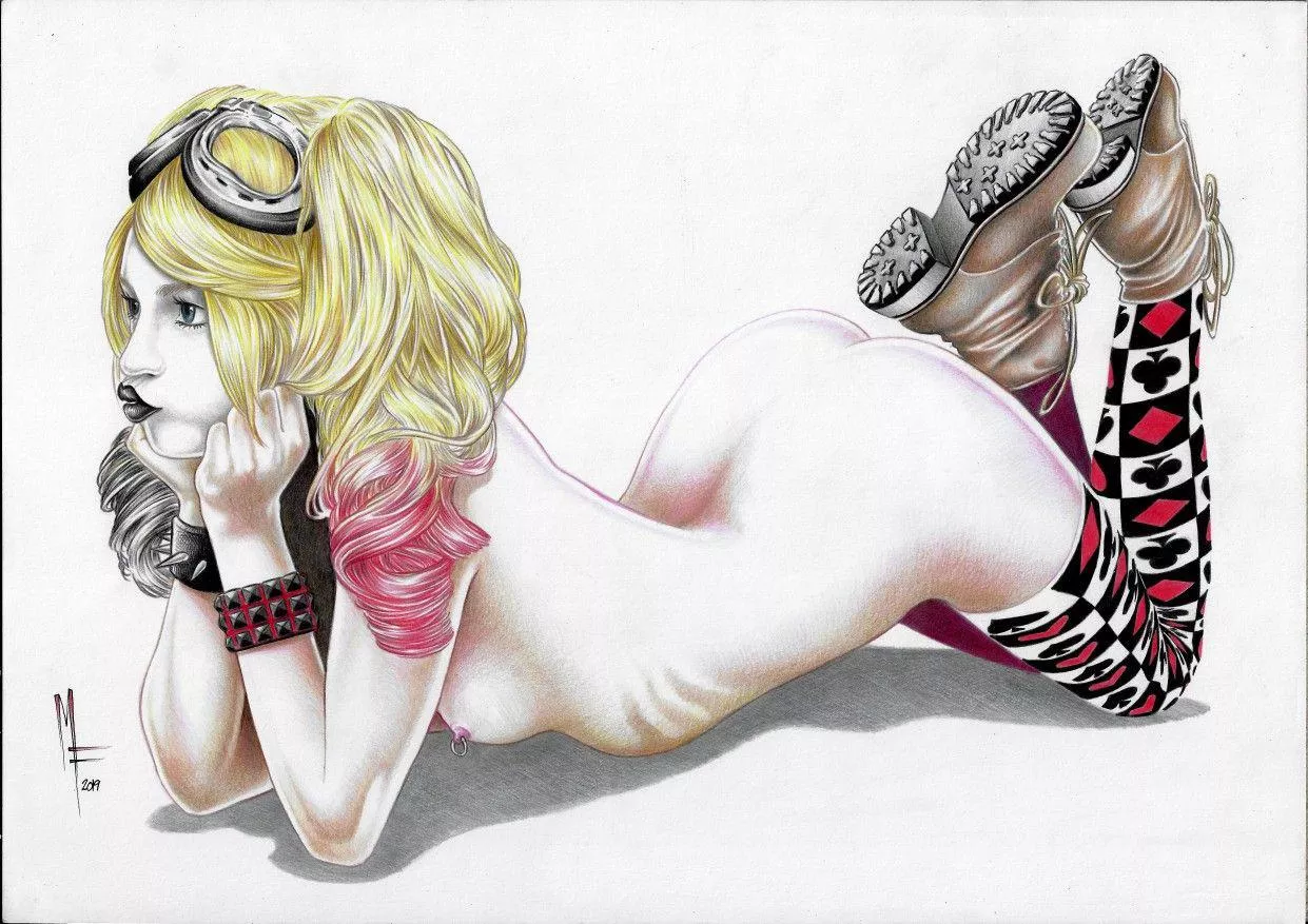 Harley in boots and thighhighs (marciofernandes/) [DC Comics] 