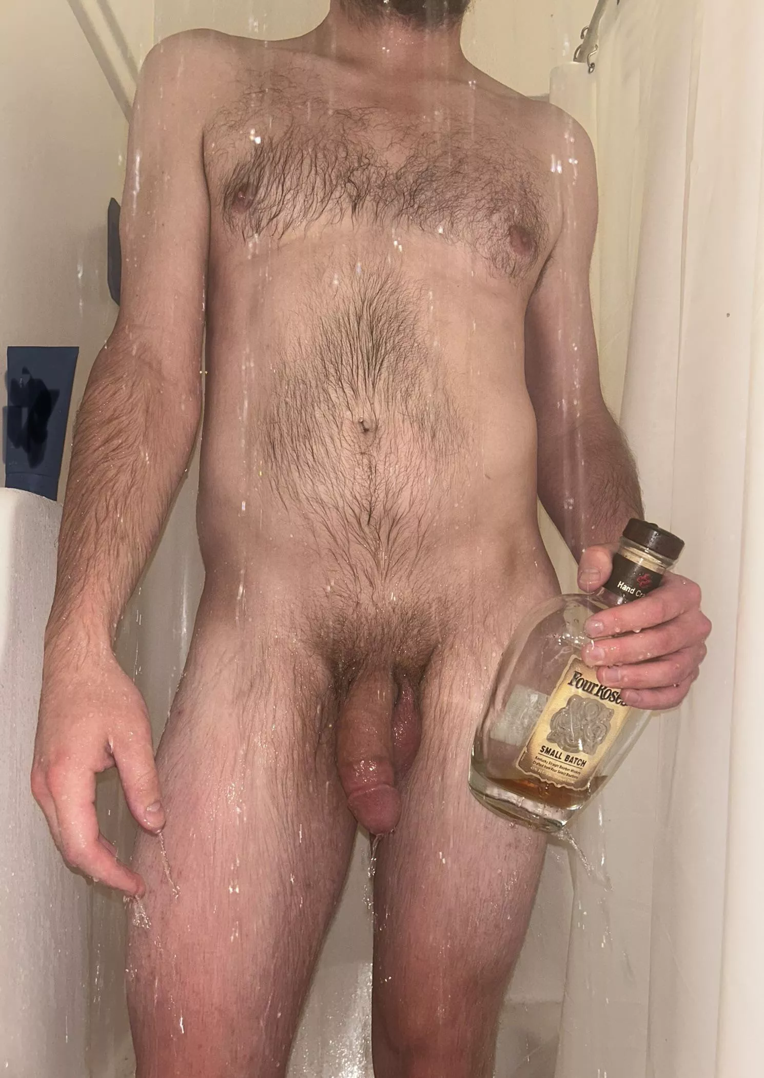 Have a whiskey in the shower with me? Maybe you can wash my chest for me
