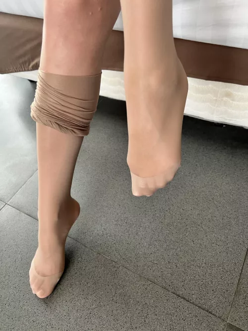 Have only stockings in me now