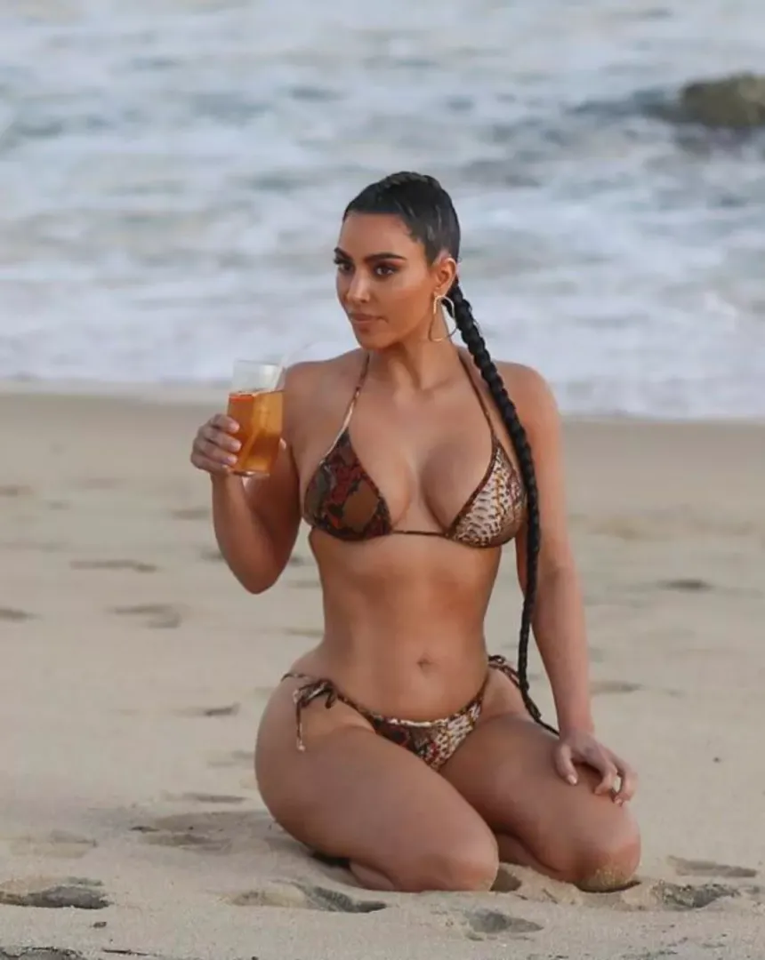 having a drink