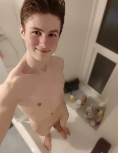 Having a fun shower