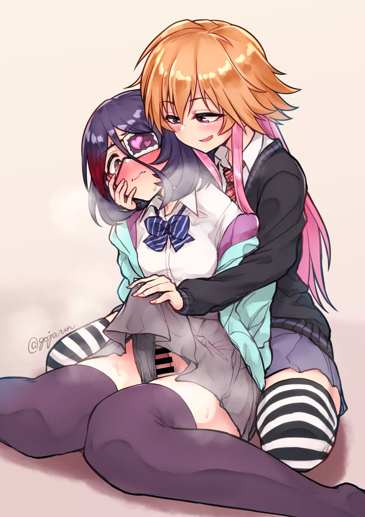 Hayasaka Mirei And Ninomiya Asuka Teasing Her (gojarun) [Idolmaster]