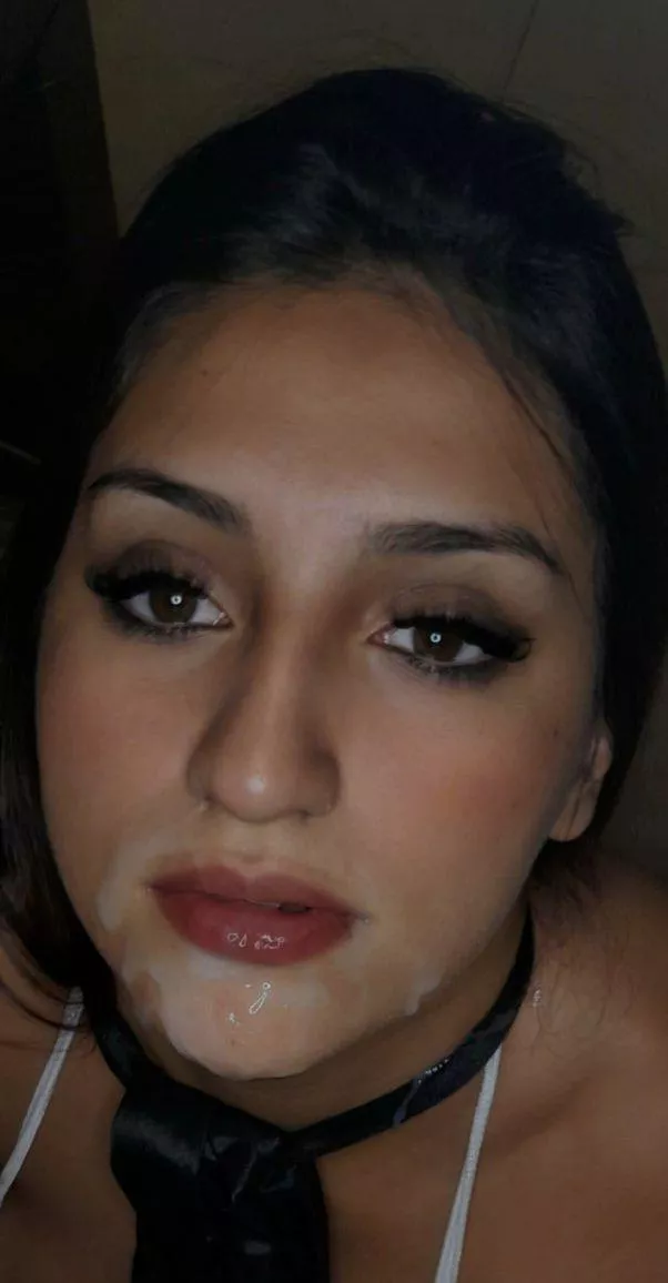 he came on my face :(