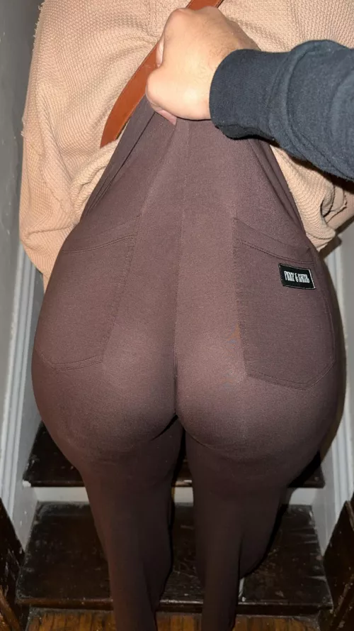 He caught me going up the stairs