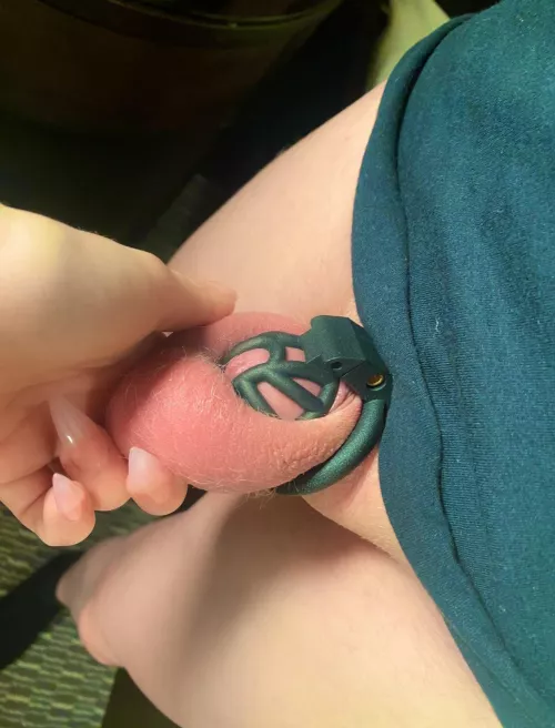 He deserve to be tease while been locked in chastity cage