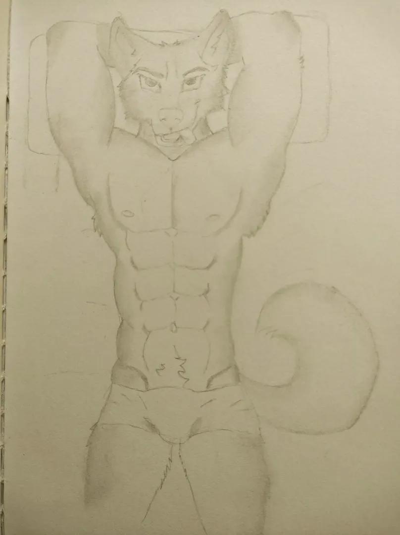 he is waiting