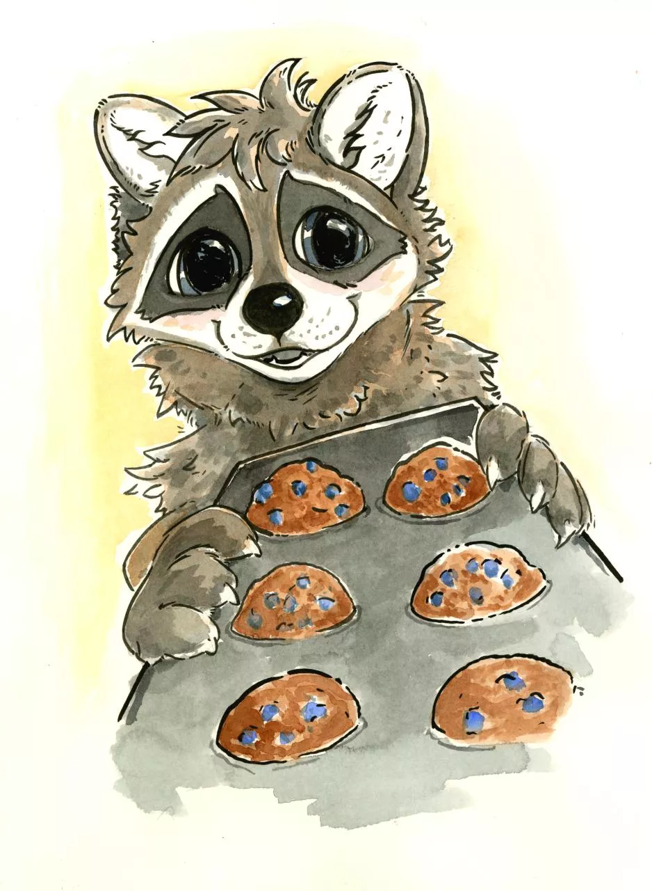He just wants you to try his muffins. [art by me]