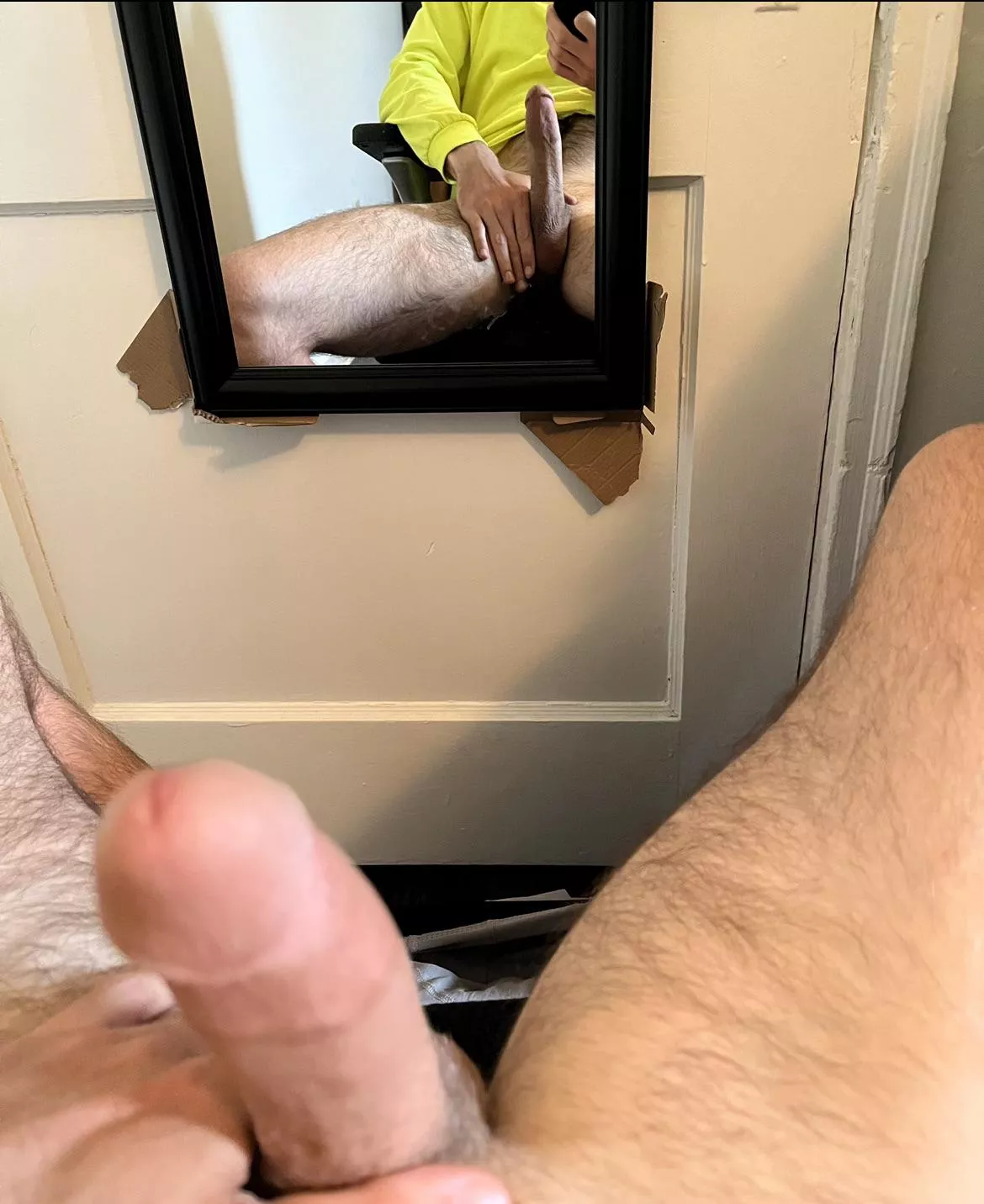 He likes his reflection