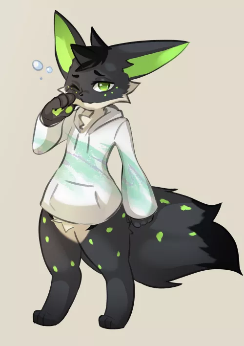 He needs a blanky! (art by me!)