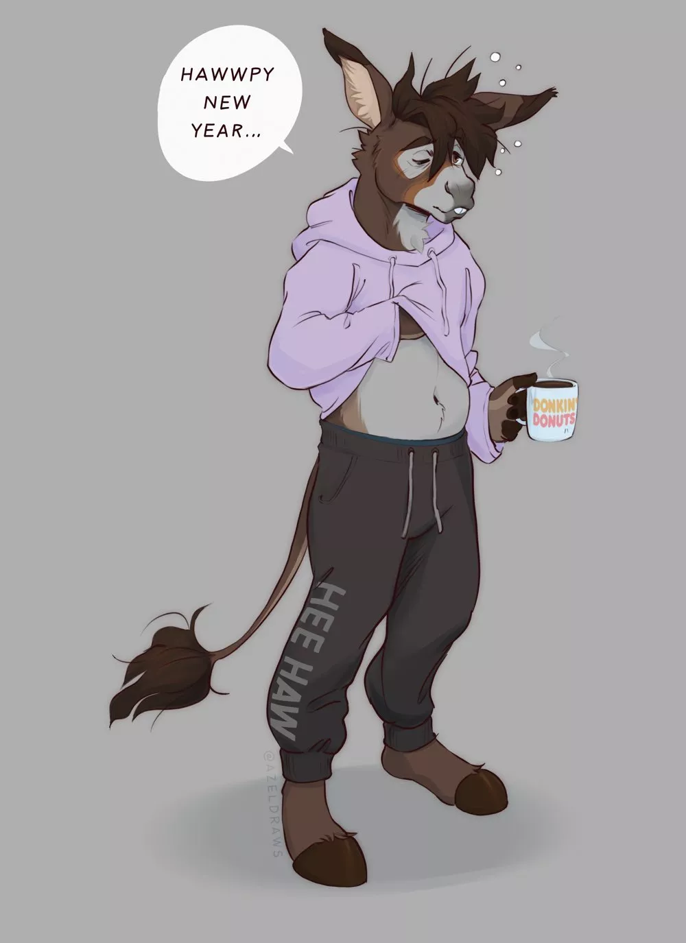 he partied too hard... (my art)
