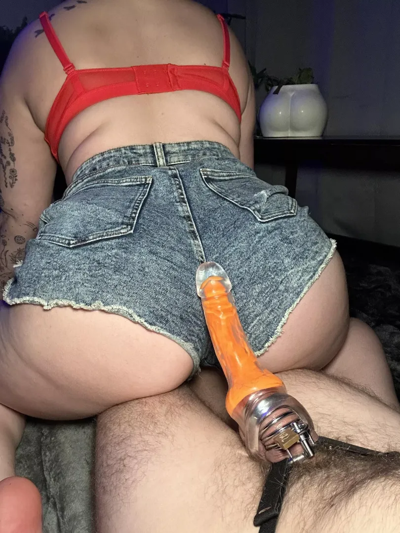 He said having this in my pussy is starting to feel too real, I've trained him so well 😂
