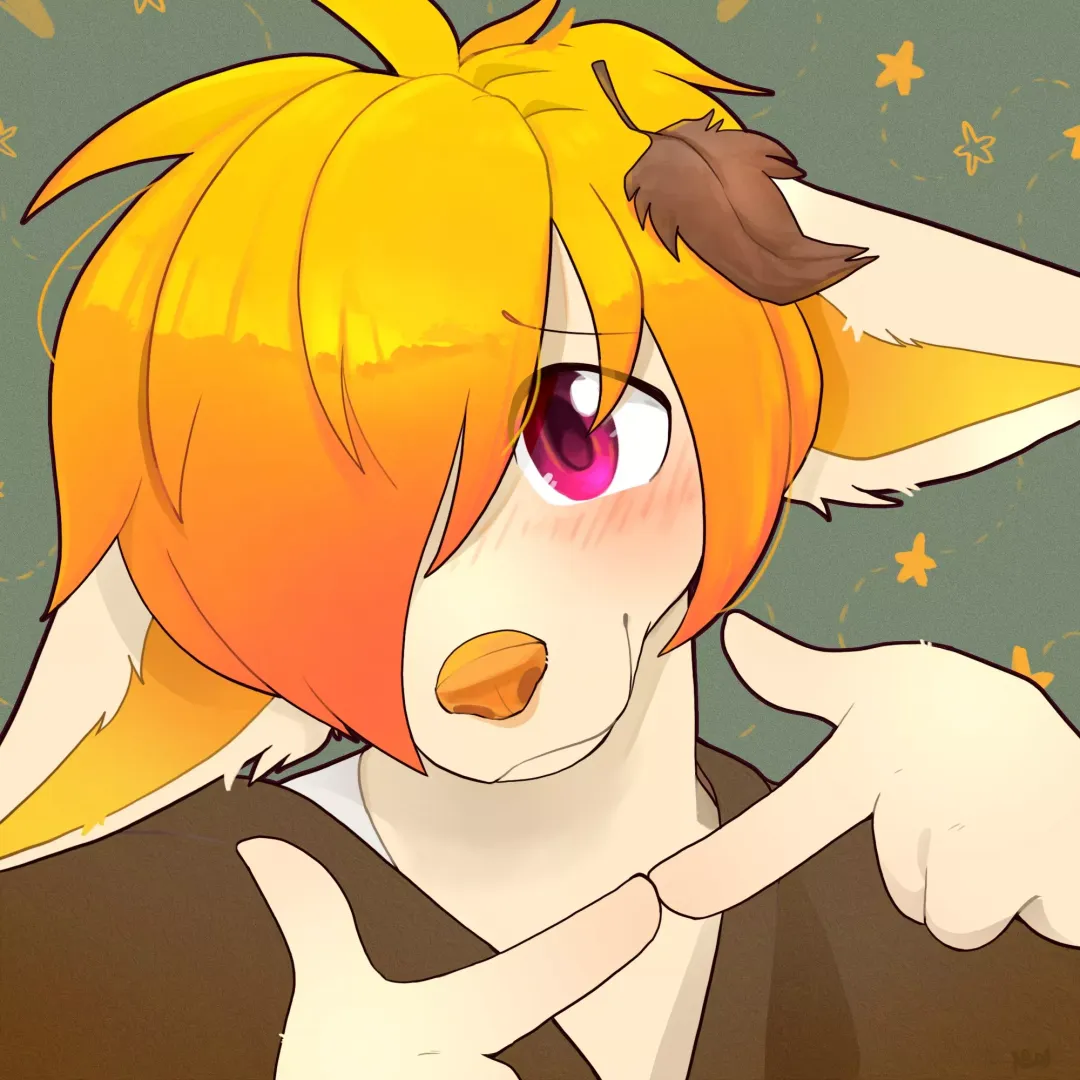 He wants headpats (Commission made by @crazyfoxlady on twitter)