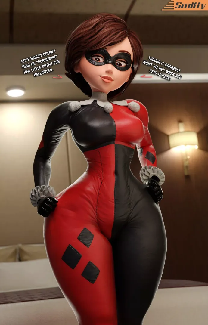 Helen borrows an outfit for Halloween (Smitty)
