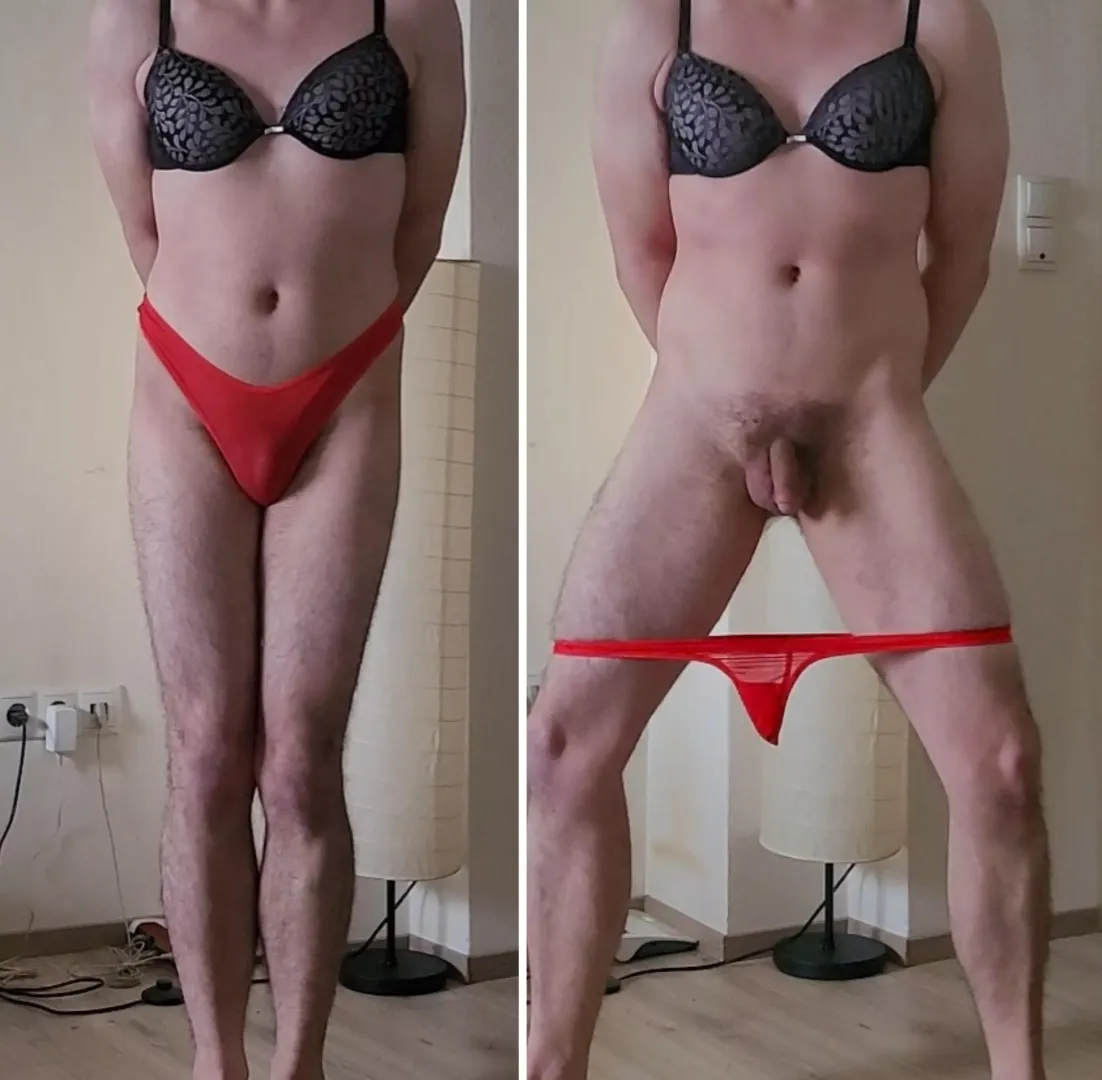 Hello, I am 20 years old & sexually very confused! I'm embarrassed to wear this slutty underwear but the more pathetic I feel, the wetter my dicklet gets. Especially when people make fun of me! Why am I like this? Is it because I was always insecure