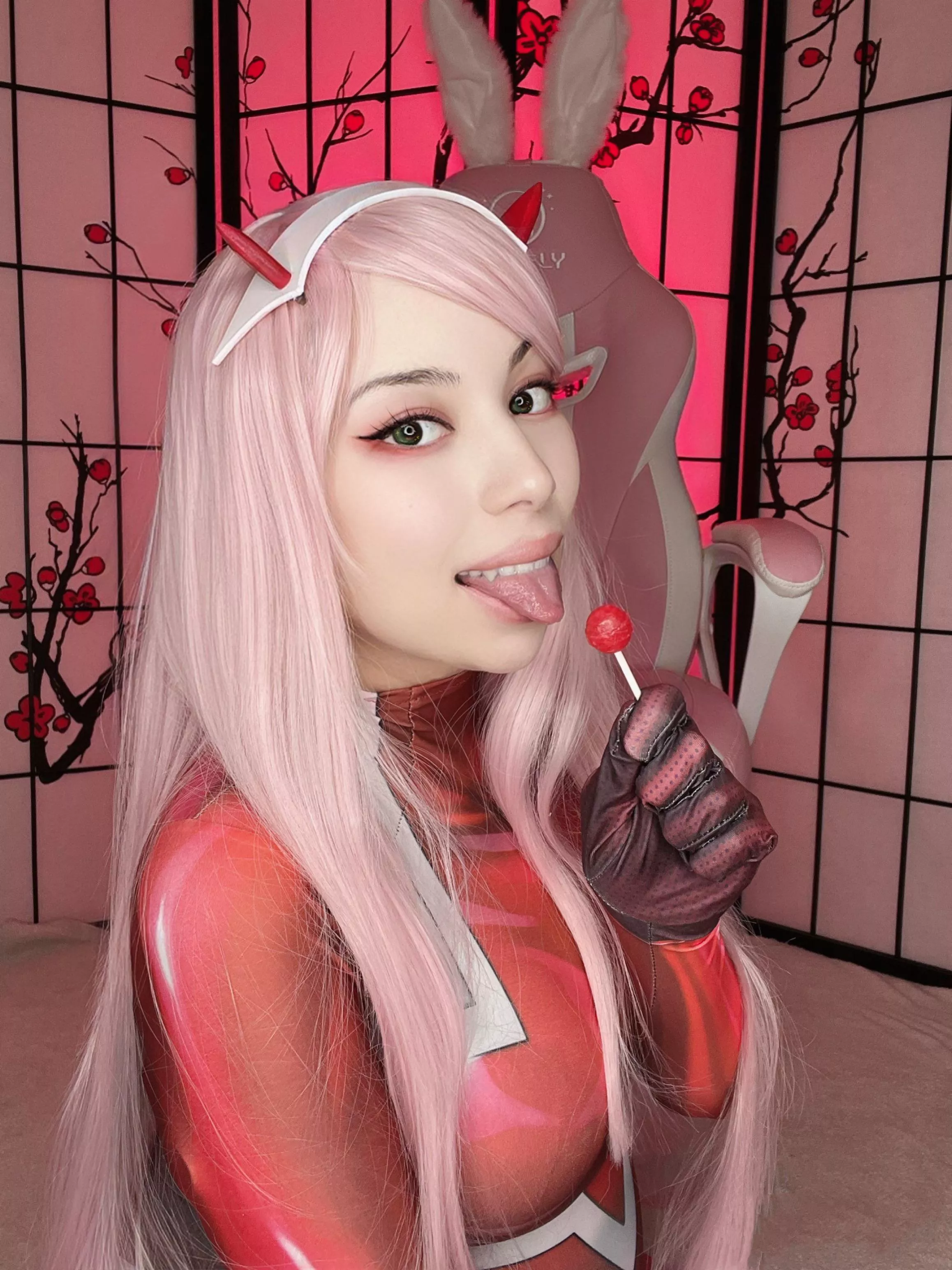 Hello my darling! Cosplay of ZeroTwo from Darling in the Franxx.