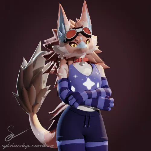 Here's a cute Novabeast I retextured, and made a render of! Hope y'all like it! [art & retexture by me]