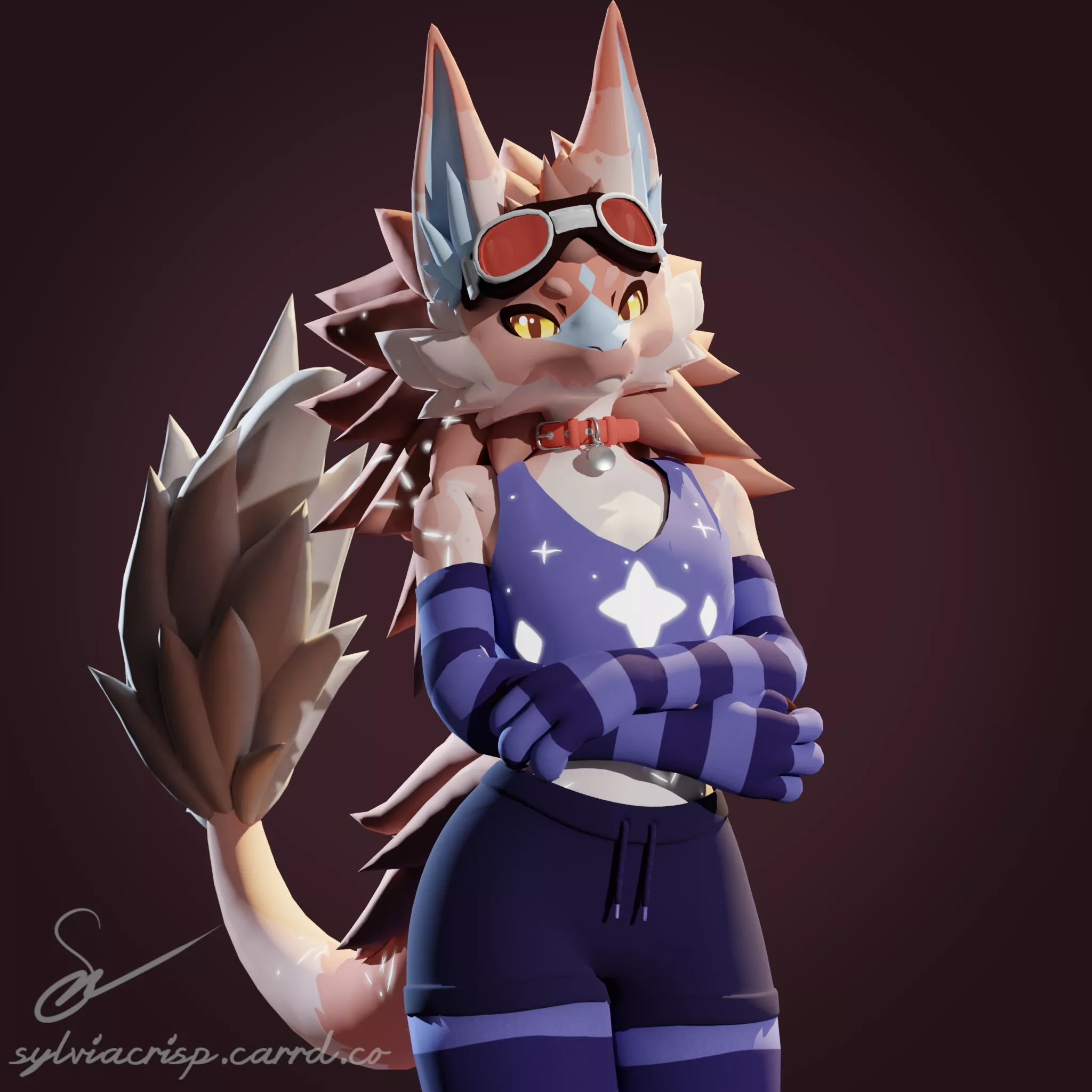 Here's a cute Novabeast I retextured, and made a render of! Hope y'all like it! [art & retexture by me]