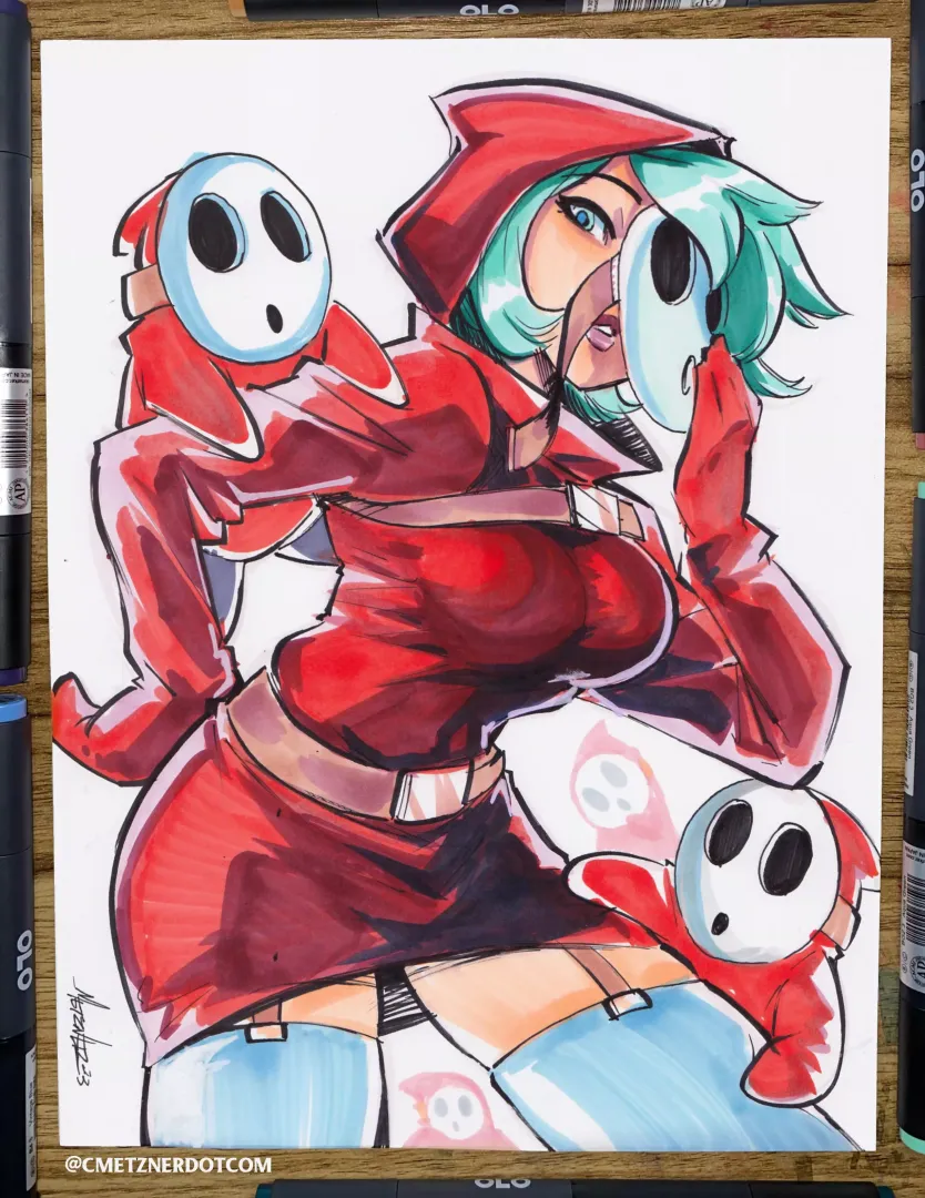 Here’s my drawing of Shy Gal!