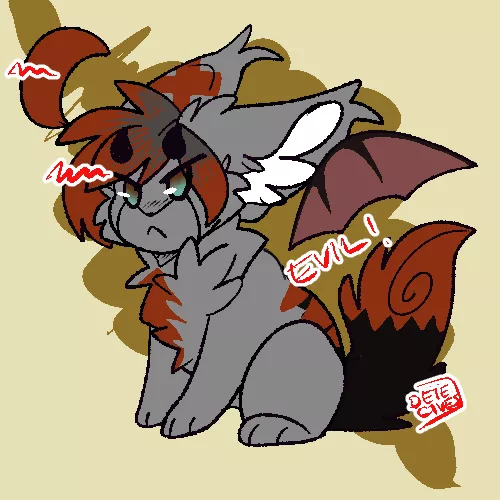 he's evil (my art)