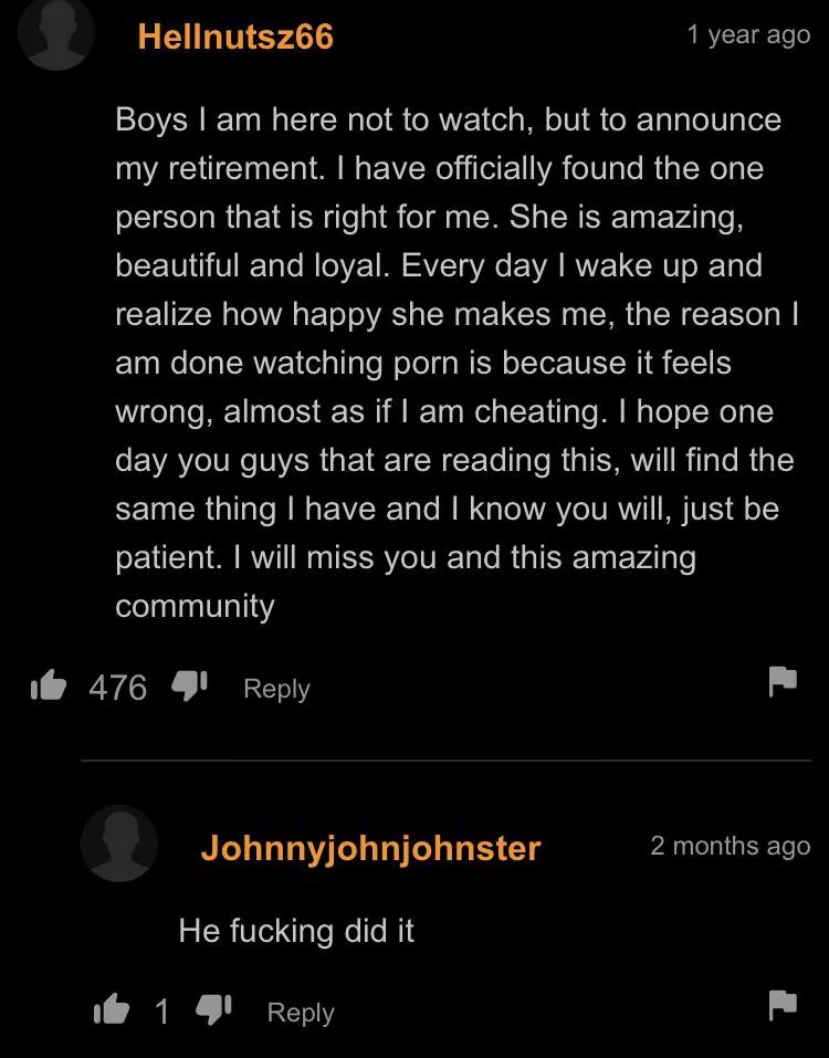 He’s free