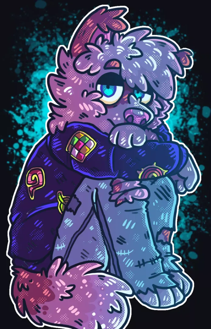He's giving you his friendly look