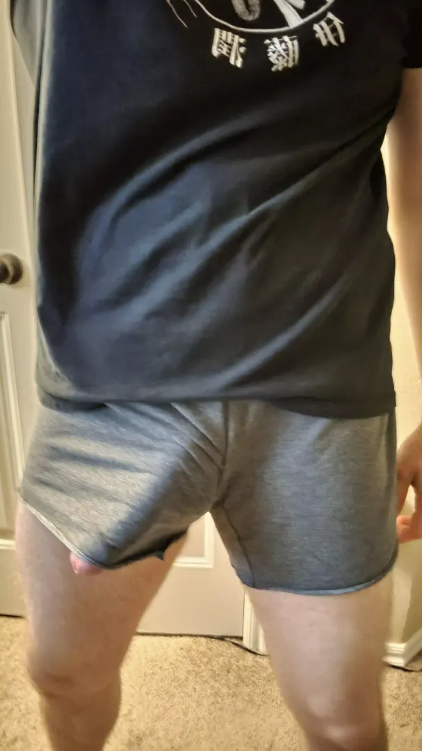 He's poking out and leaking