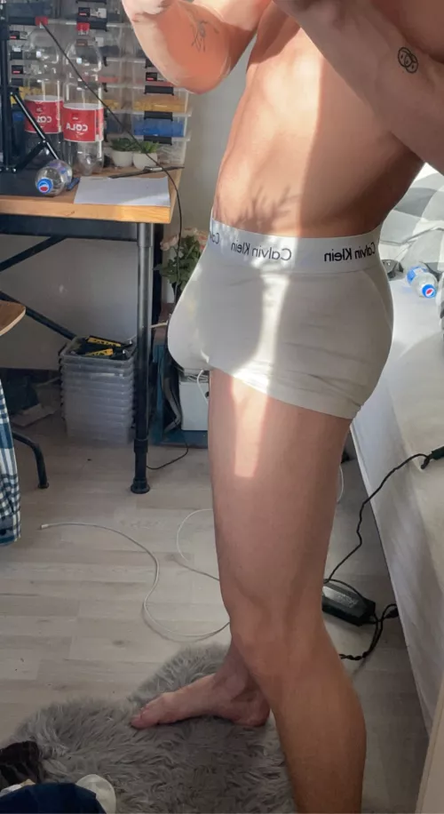 He's shy this morning..definitely needs to warm up