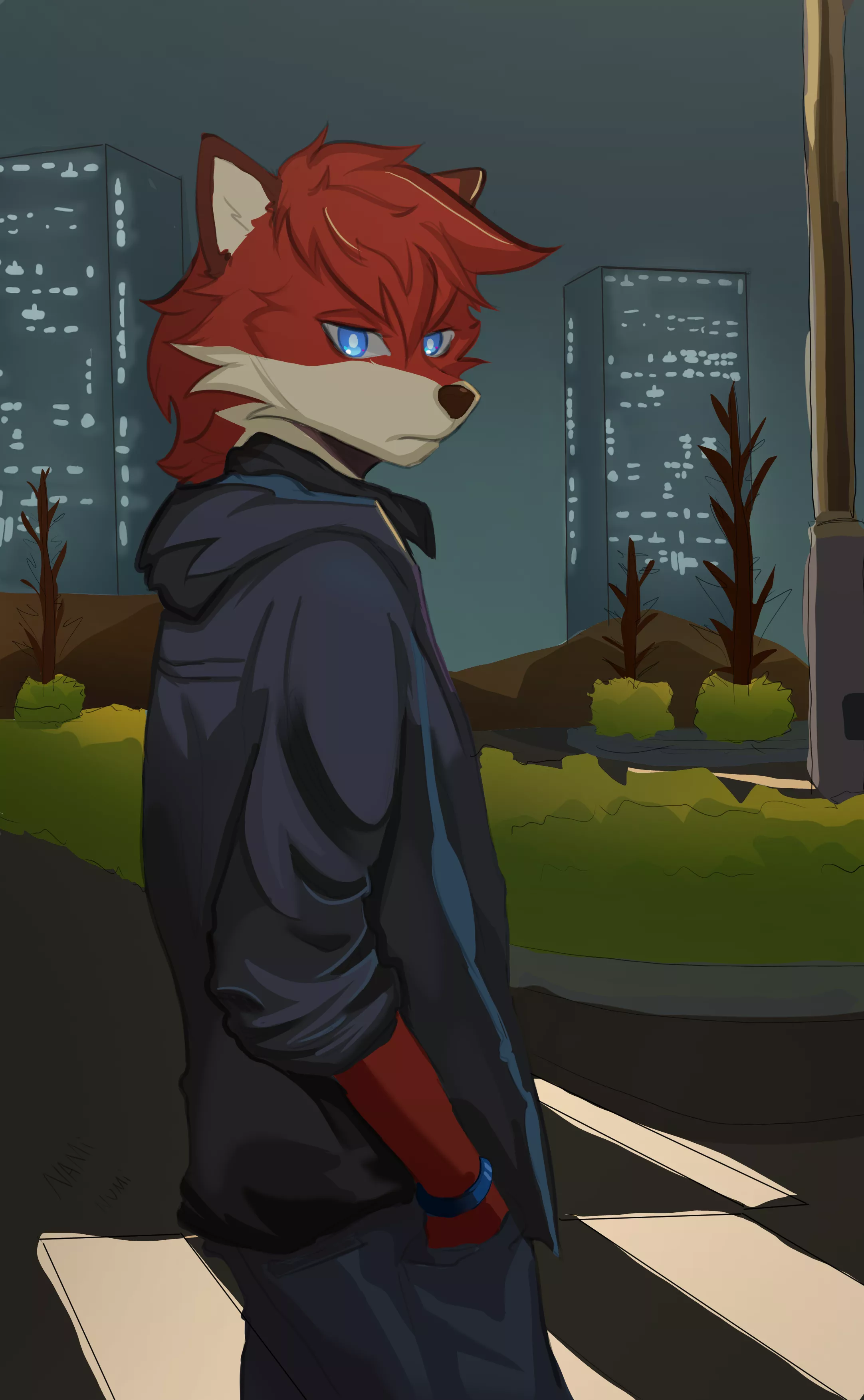 Hes staring at you what do you do? (Art by me)