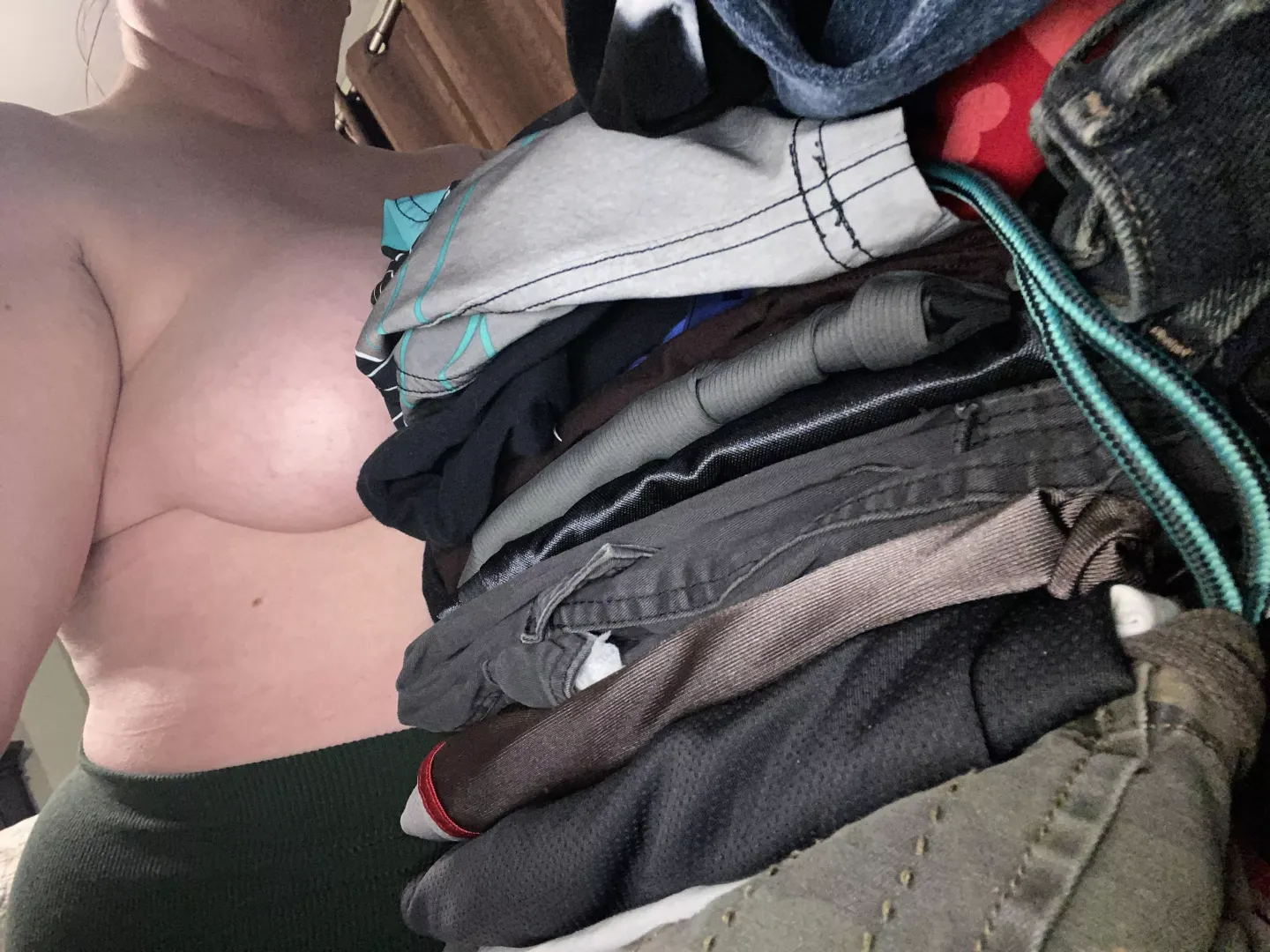 He’s with her again tonight and I’m home folding his laundry 💦