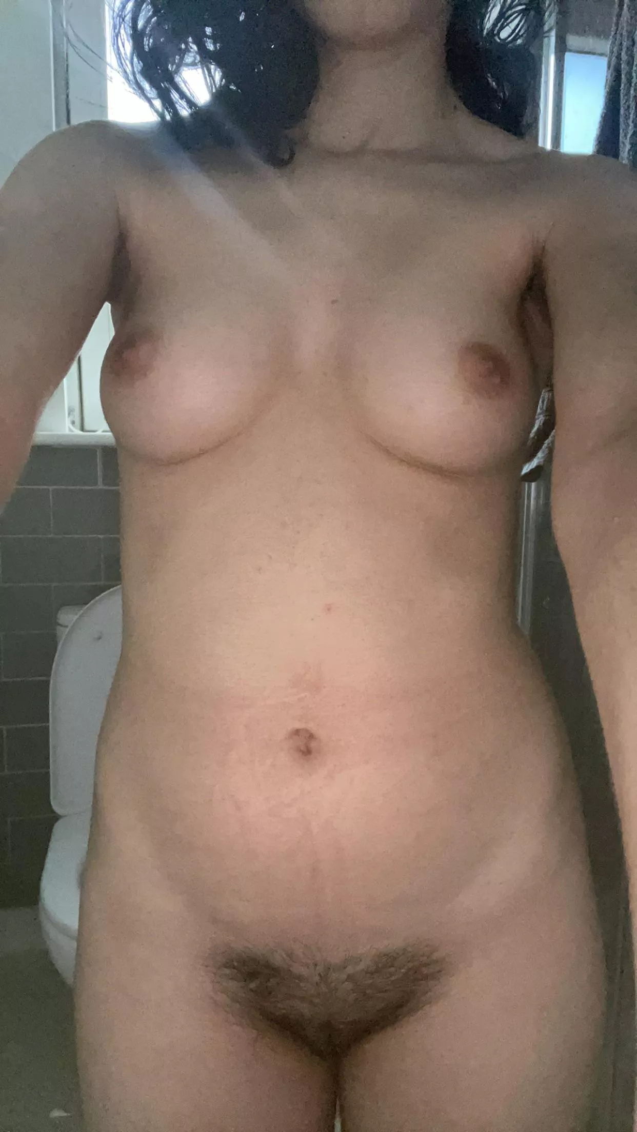 [h]hope you don’t mind my hairy pussy today