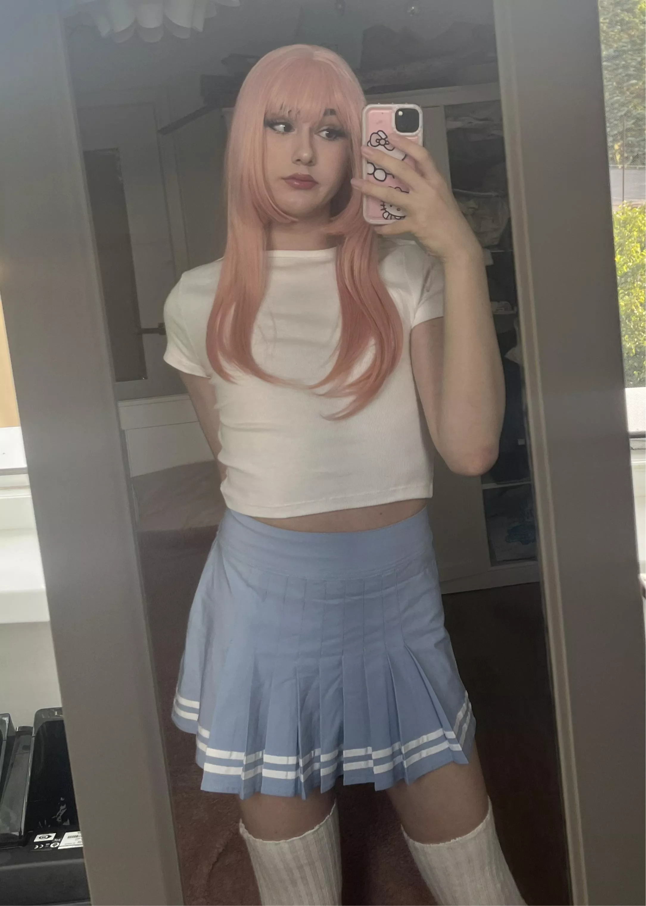 hi, hows my femboy outfit?