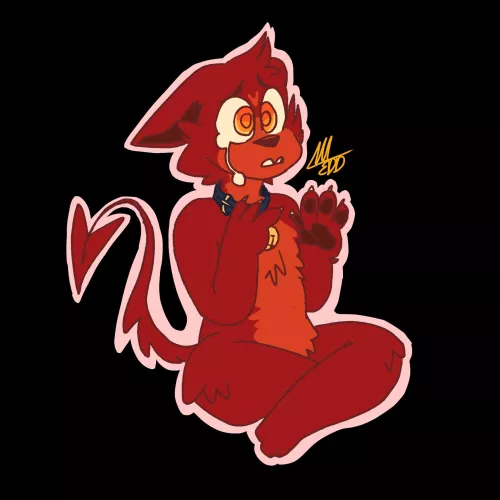 Hi! My name is Eddie. It’s 3:24am. And I’m bored. So have some art of my sona Maverick!
