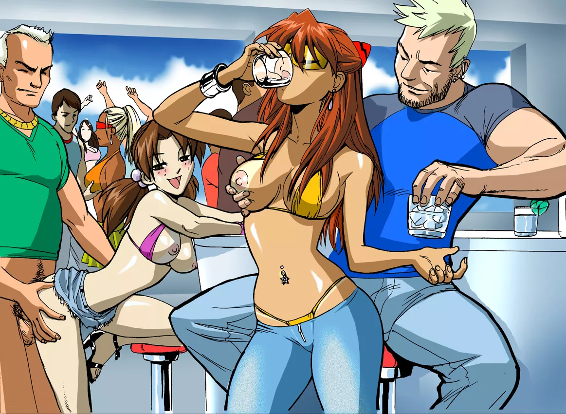 Hikari and Asuka know how to party (John Joseco)