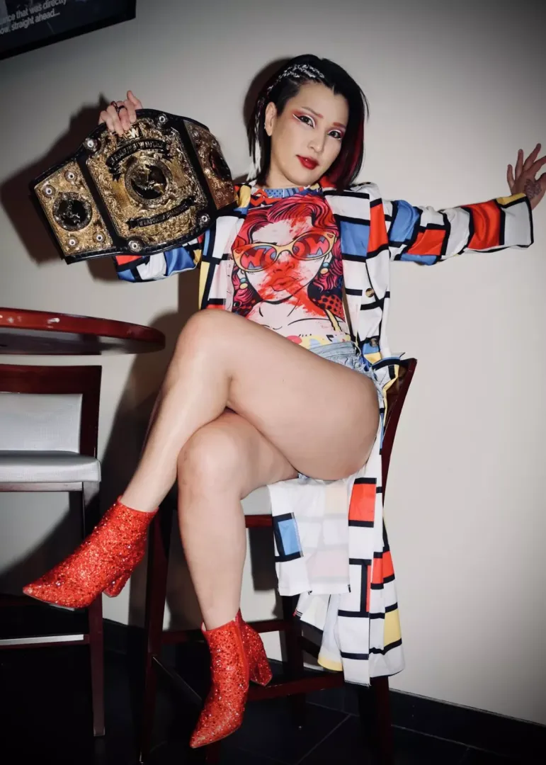 Hikaru Shida 3rd/4th pic in the photoshoot from last week