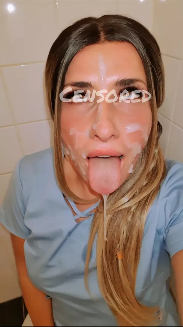 His sperm sample is on my face..
