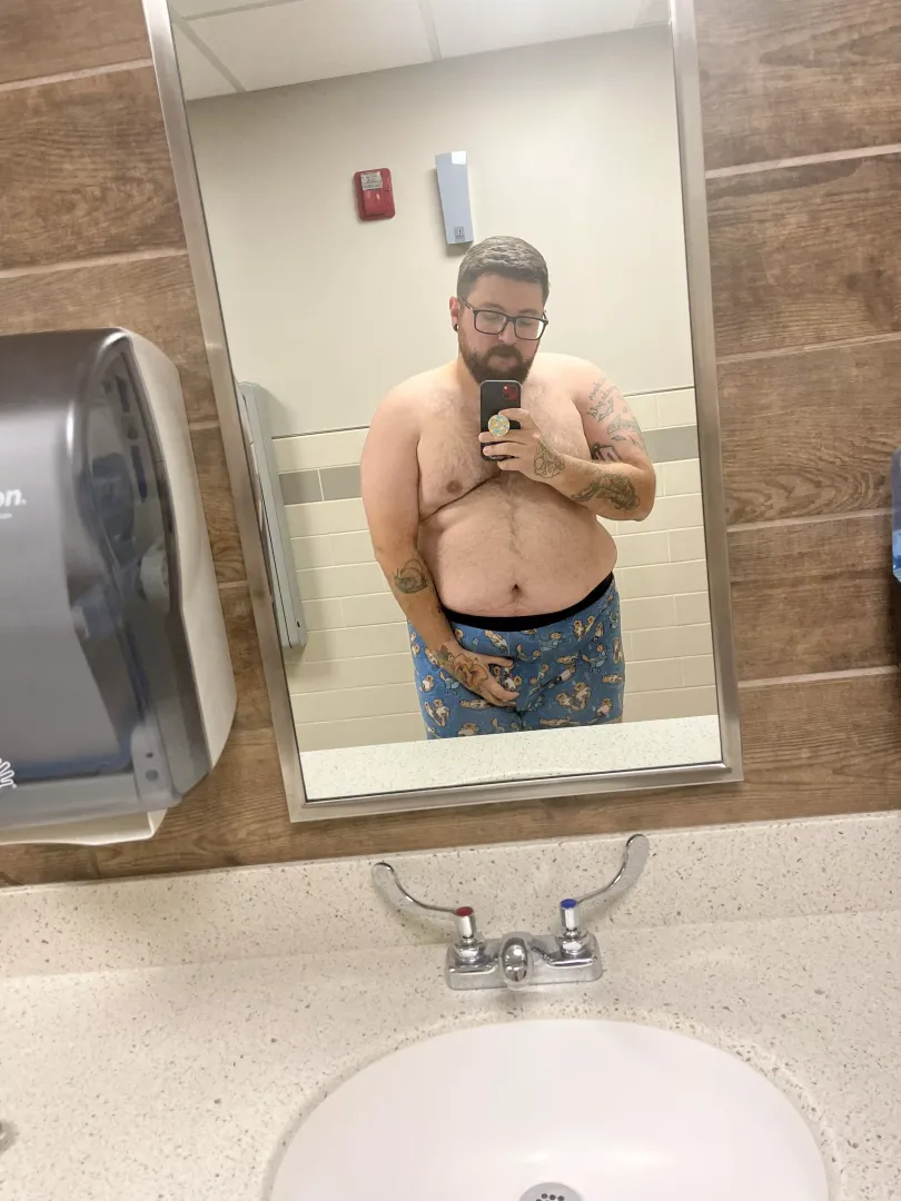 Horny at work. Anyone else want to be naughty with me?
