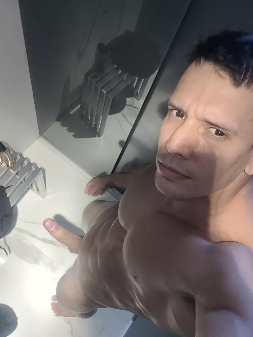 Horny in the gym bathroom