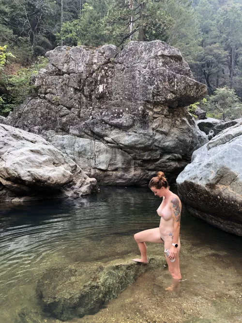 Hot days, cool streams, no clothes. Join me?