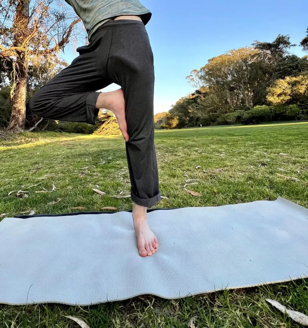 “Hot” yoga in the park