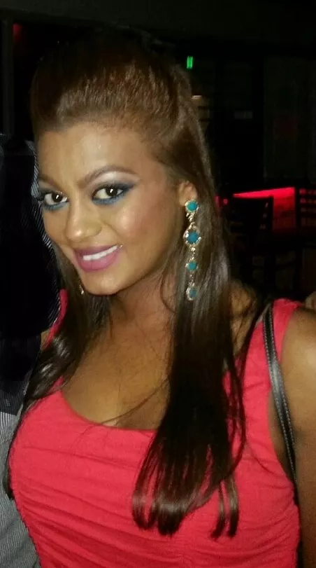 Hottie in red dress