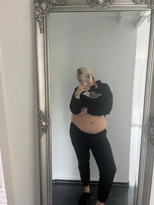 How about this chubby nerdy gf in black