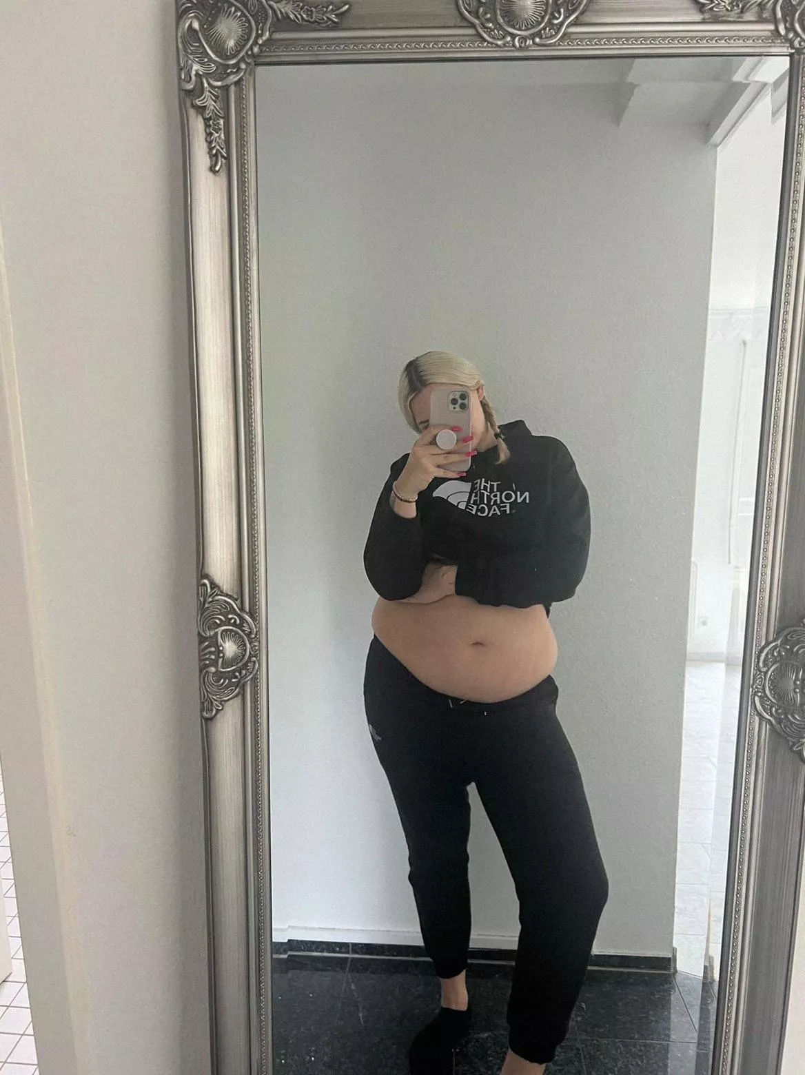 How about this chubby nerdy gf in black