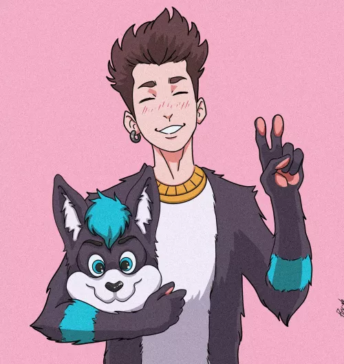 how about you and your furry in an art? (commissions open)