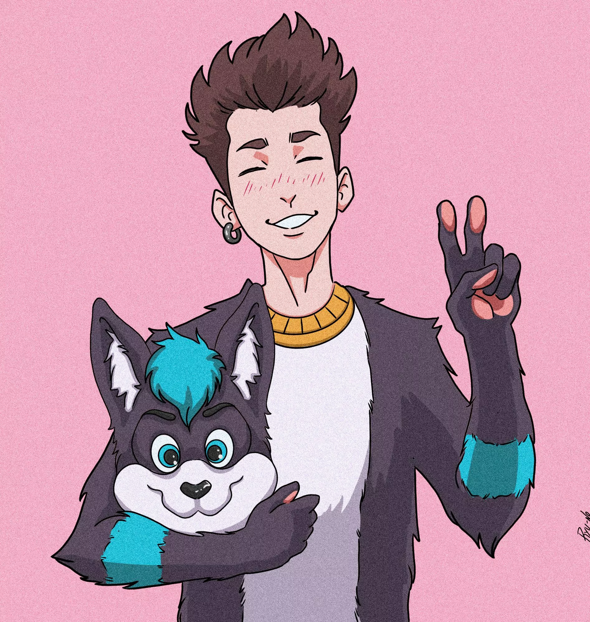 how about you and your furry in an art? (commissions open)