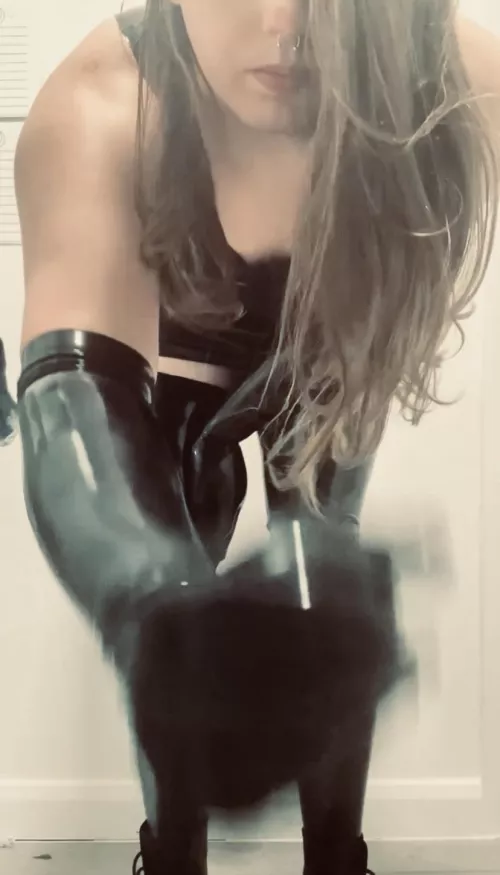 How badly do you want to feel my latex gloved hands stroking your cock?