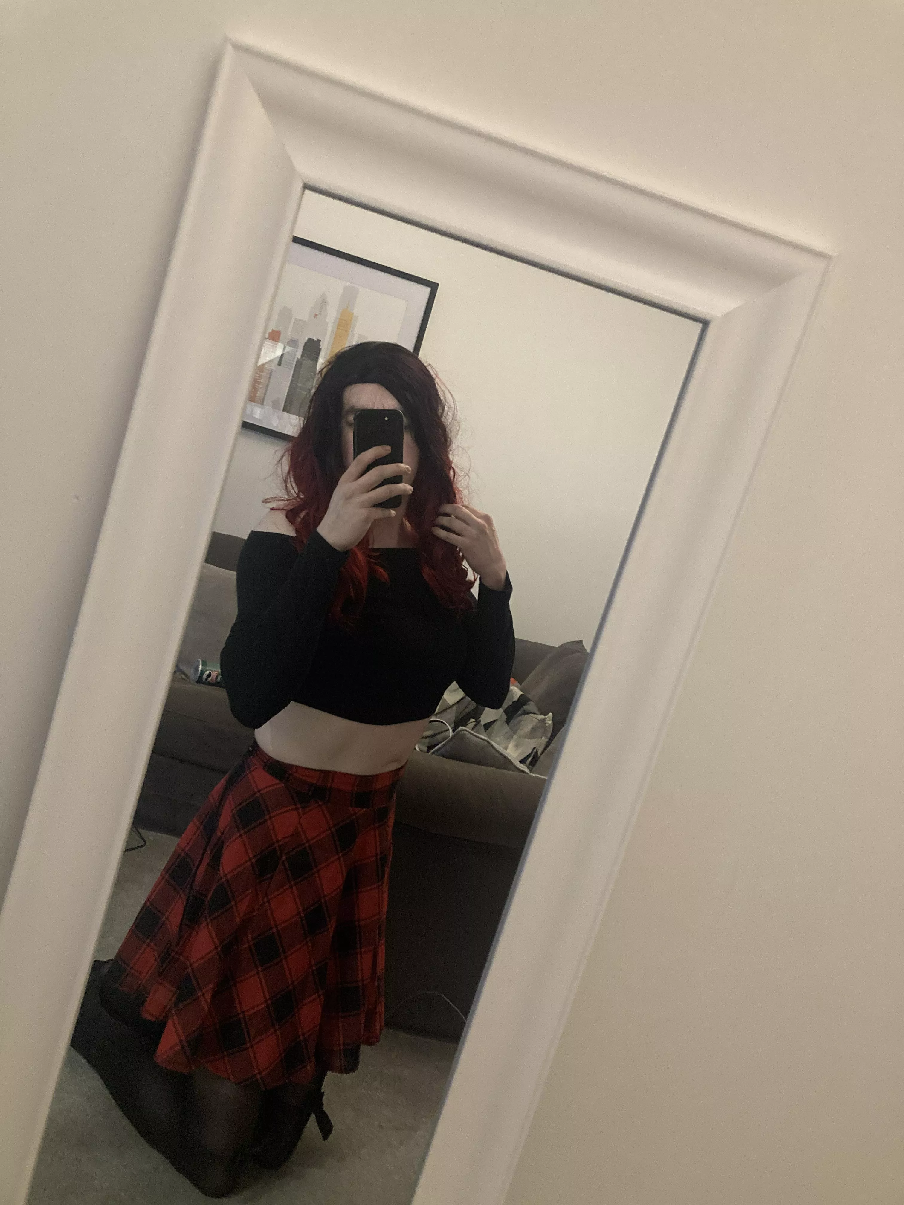 How do we like a matching hair/skirt combo?