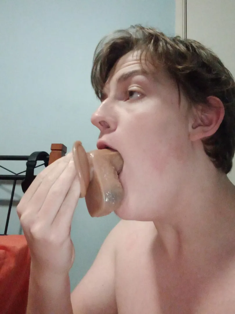 How much can you guys deepthroat?? (That dildo is 6 inches for those who are curious)